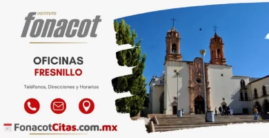 Oficinas Fonacot Fresnillo horarios direcciones y telefonos