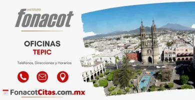 Oficinas Fonacot Tepic telefonos horarios y direcciones